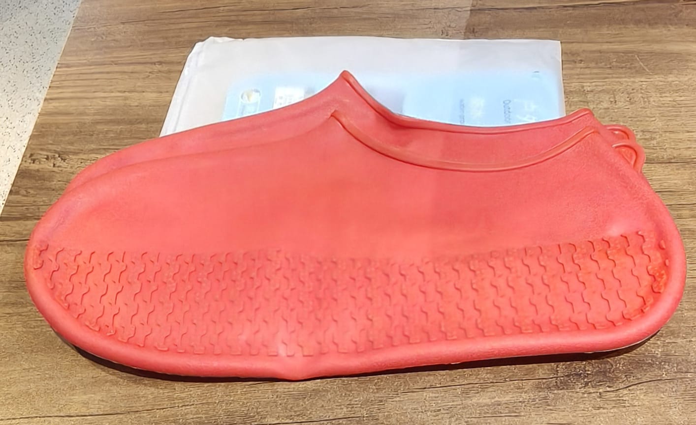 Orange Non-Slip Silicone Rain Reusable Anti skid Waterproof Fordable Boot Shoe Cover (1 Pair) Orange Non-Slip Silicone Rain Reusable Anti skid Waterproof Fordable Boot Shoe Cover (1 Pair)